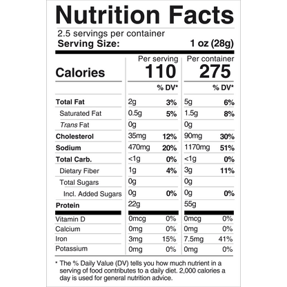 Salted Beef Jerky Crisps - 55g Protein Per Bag